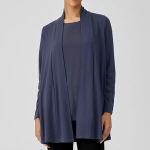 NWOT Eileen Fisher Tencel Cardigan Wrap Navy | Women’s Size XS